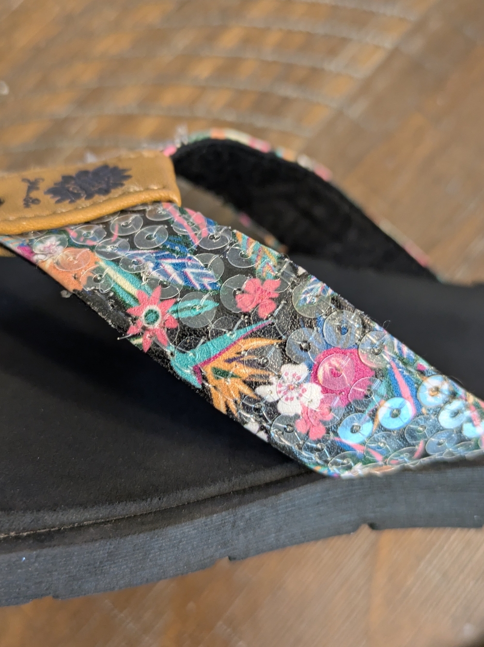 Floral Print Kids Flip-Flop Sandal